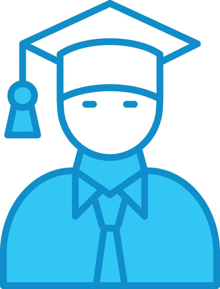 Graduated Line Filled Blue vector