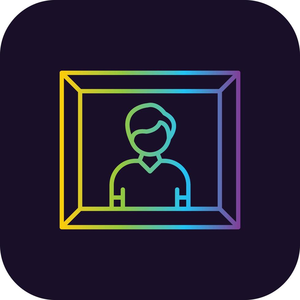 Picture Gradient Icon vector