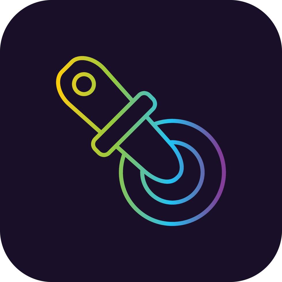 Pizza Cutter Gradient Icon vector