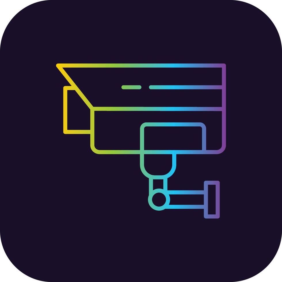 Surveillance Gradient Icon vector