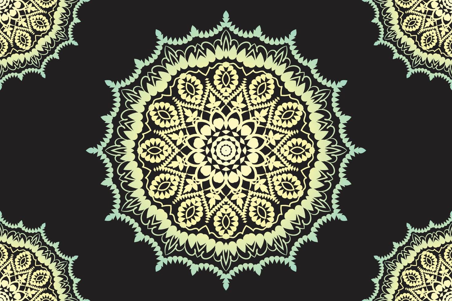 diseño de patrón de encaje de mandala. diseño de adorno de encaje. diseño vectorial de fondo de mandala. vector