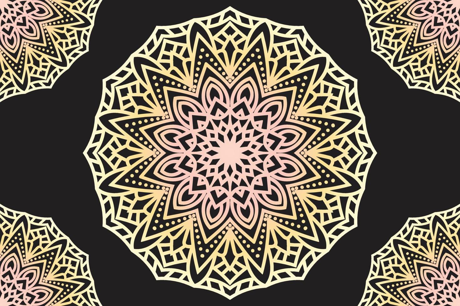 Mandala lace pattern design. Lace ornament design. Mandala background vector design.