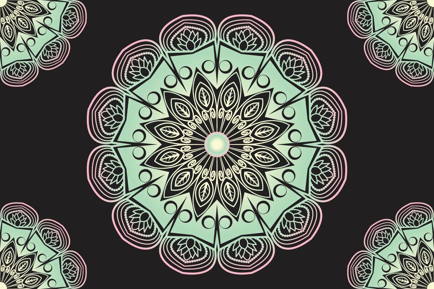 diseño de mandalas diseño de patrón redondo ornamental. vector