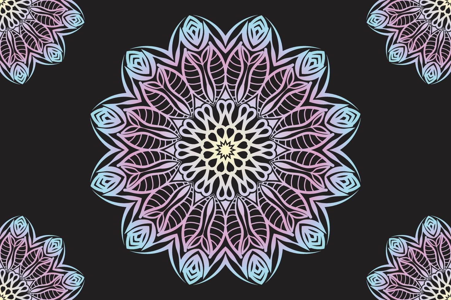 Mandala lace pattern design. Lace ornament design. Mandala background vector design.
