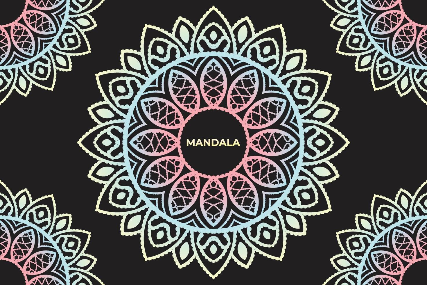 Frame mandala design. Mandala pattern background design. vector