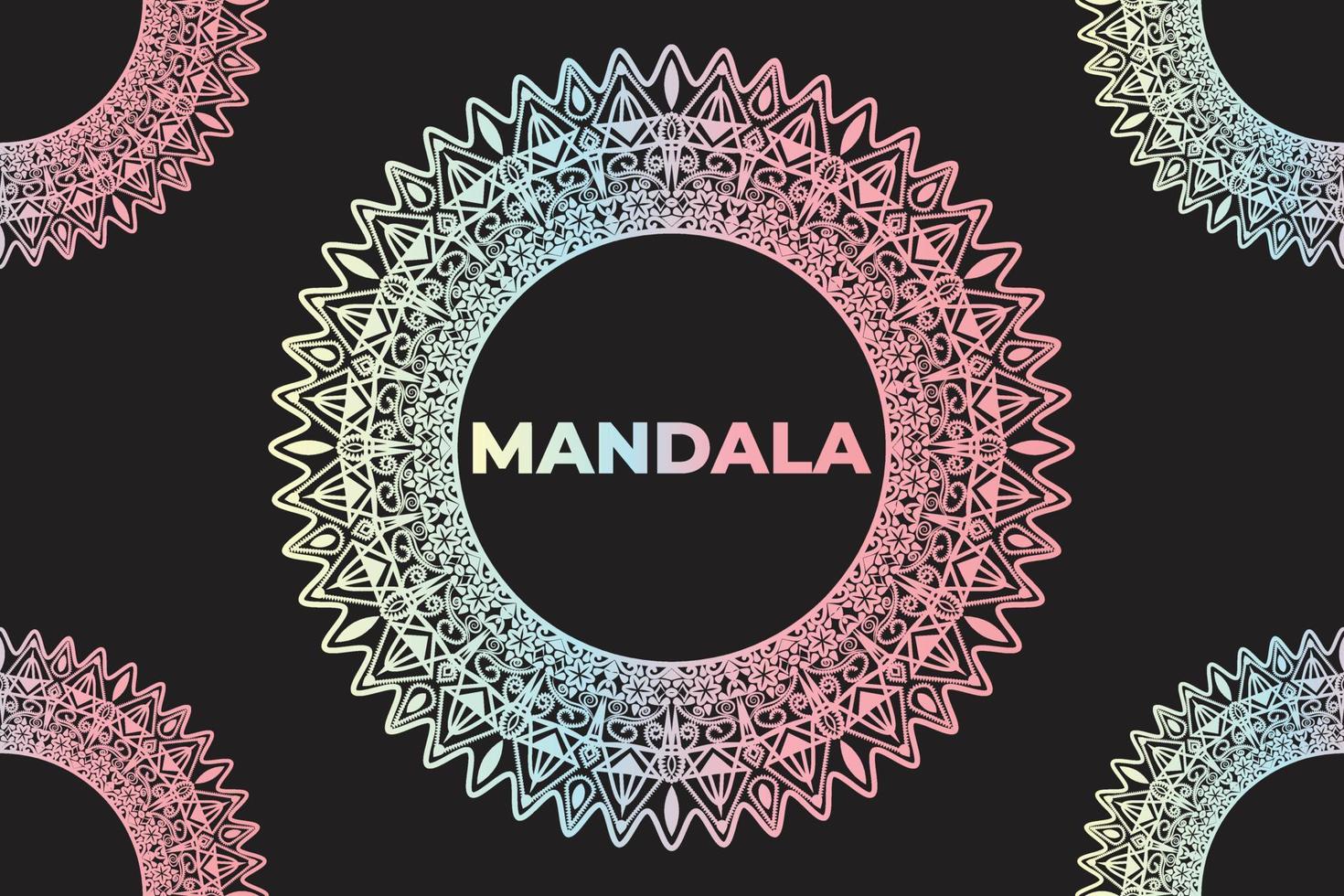 Frame design. Mandala pattern background design. vector