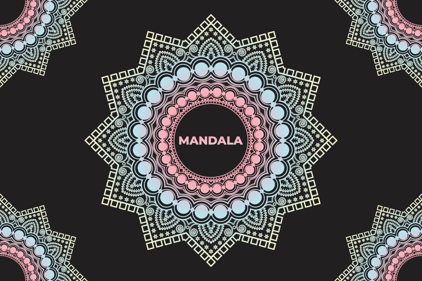 fondo con diseño de mandala de adorno. diseño de patrón de mandala. vector