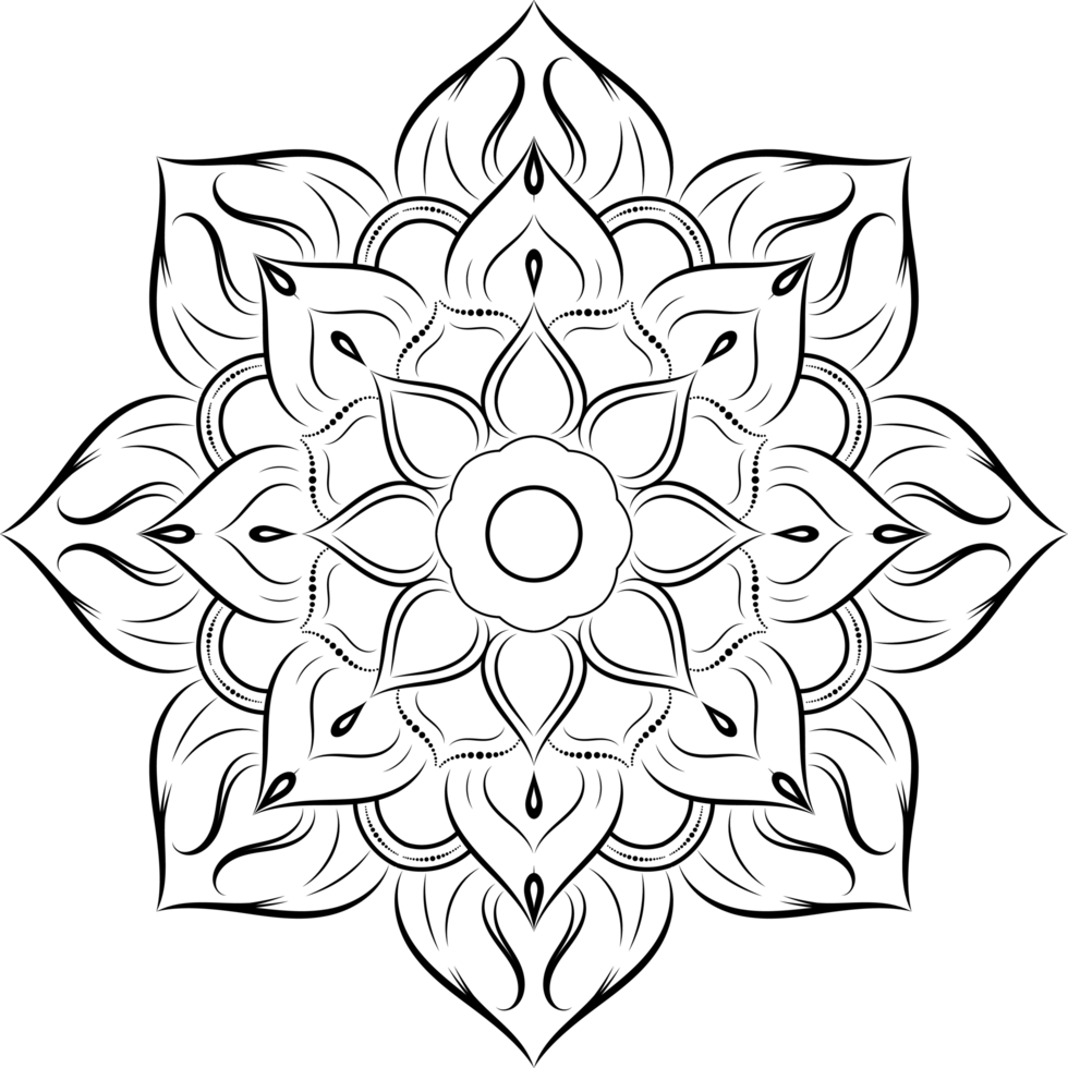 mandala for design hand drawn png