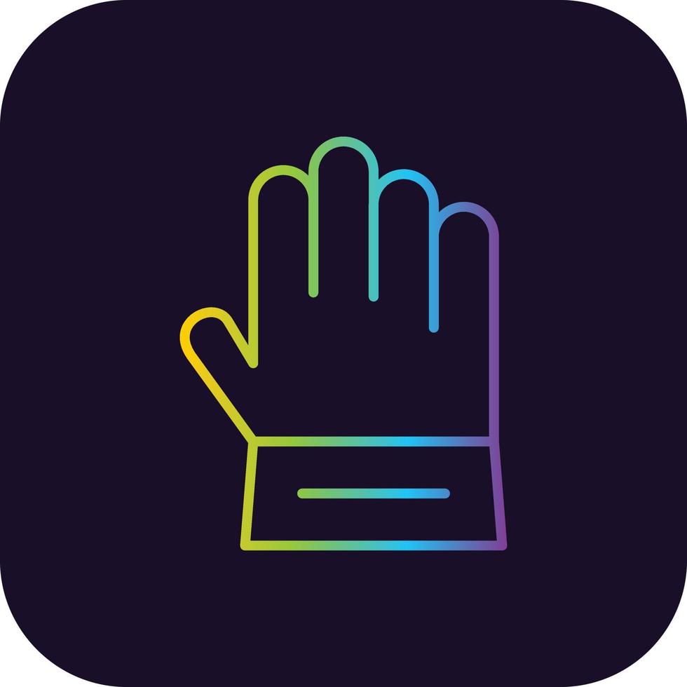 Glove Gradient Icon vector