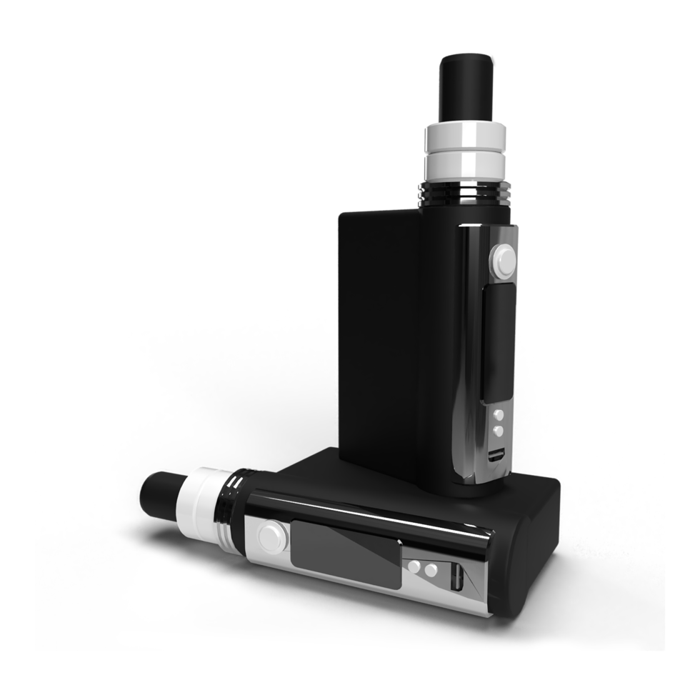 3d Vape Black White Color PNG