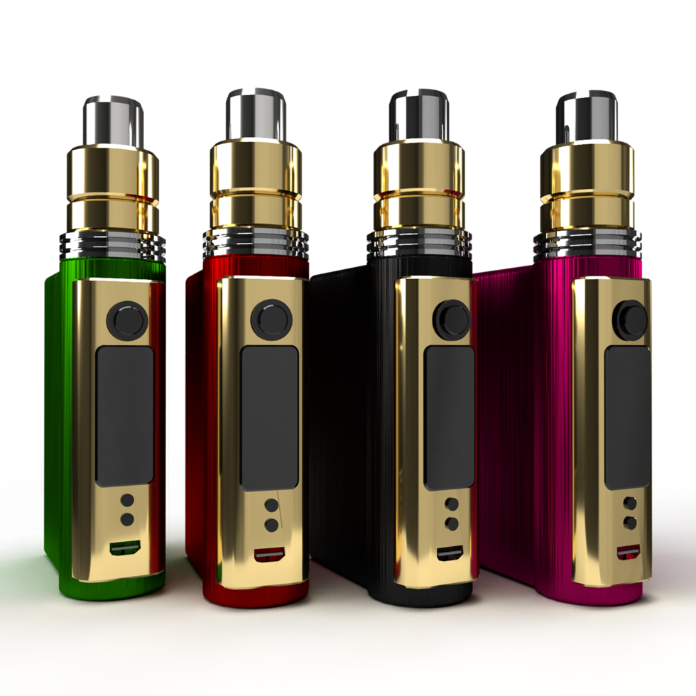 collection de vape dominante dorée 3d png