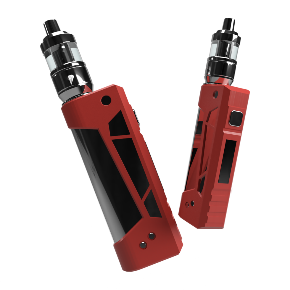 3d vape red looks floating png