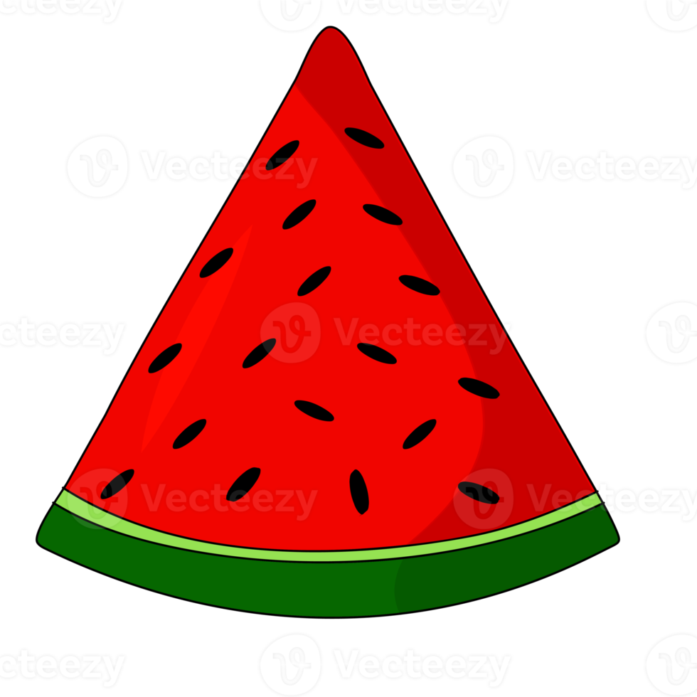 röd vattenmelon saftig png