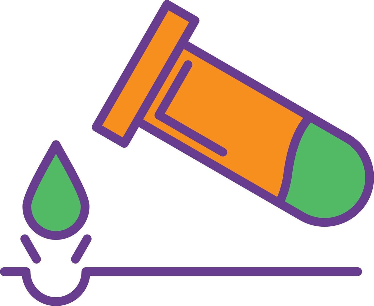 Corrosive Line Filled Two Color vector