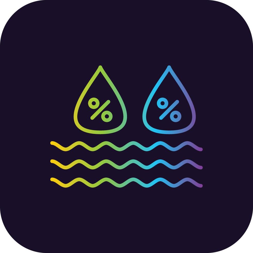 Humidity Gradient Icon vector