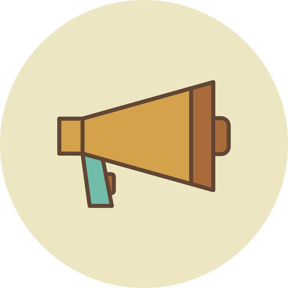 Megaphone Filled Retro vector