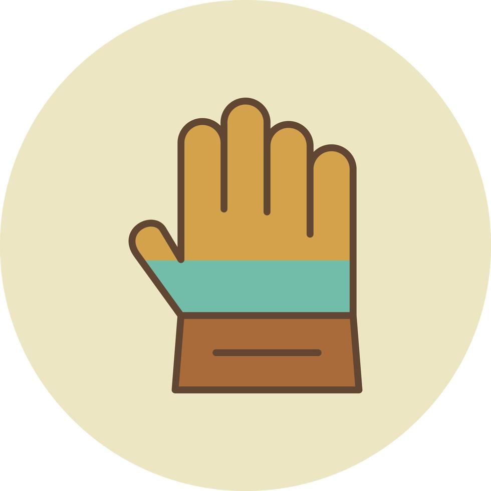 Glove Filled Retro vector