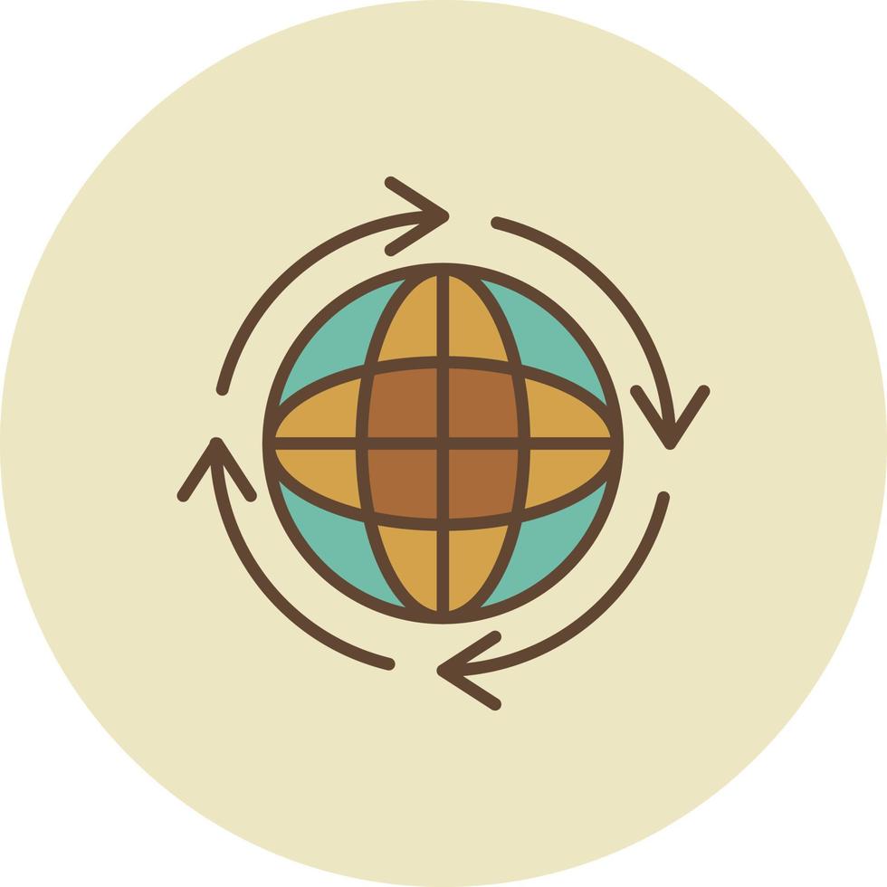 Reuse Filled Retro vector