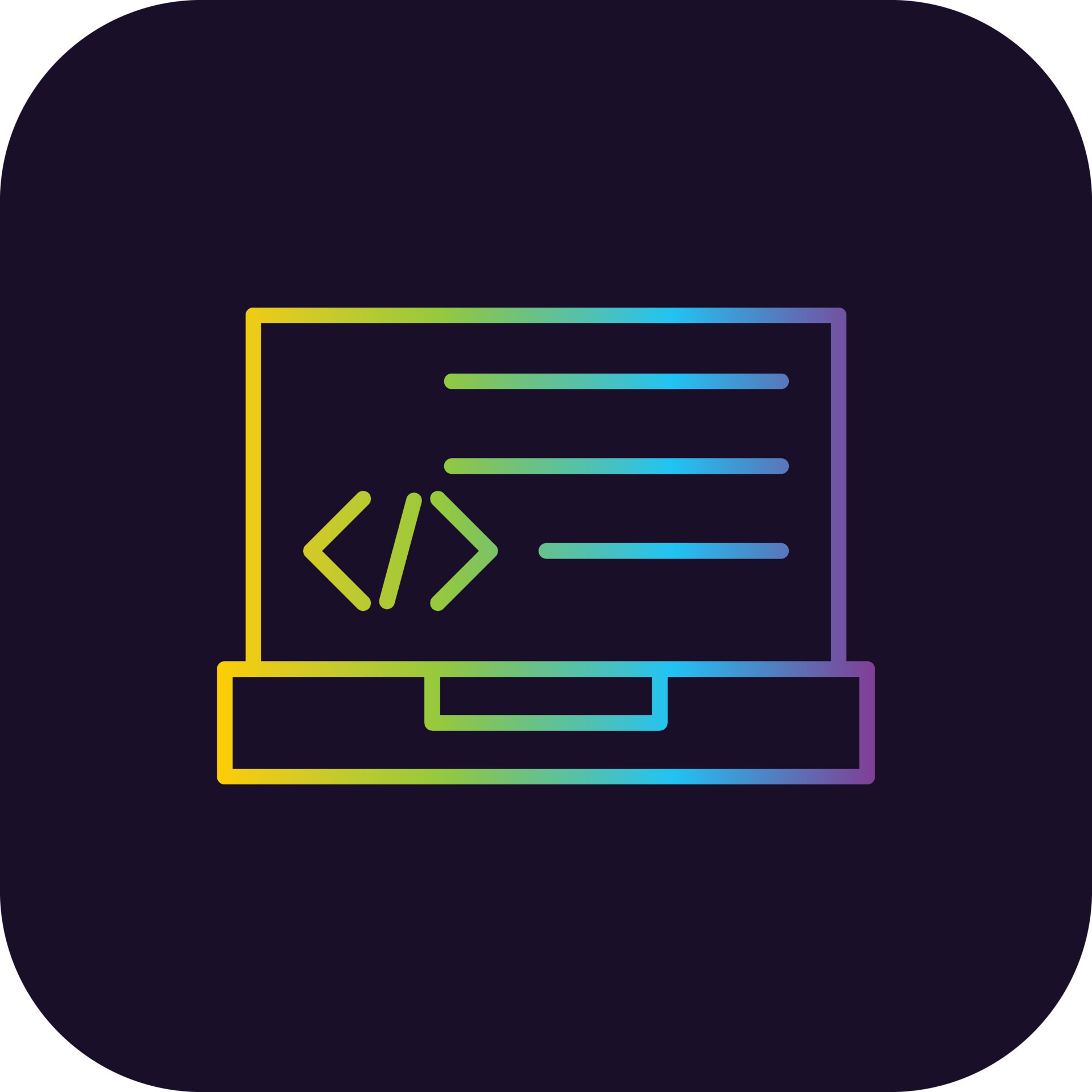 Programming Gradient Icon 9875494 Vector Art at Vecteezy