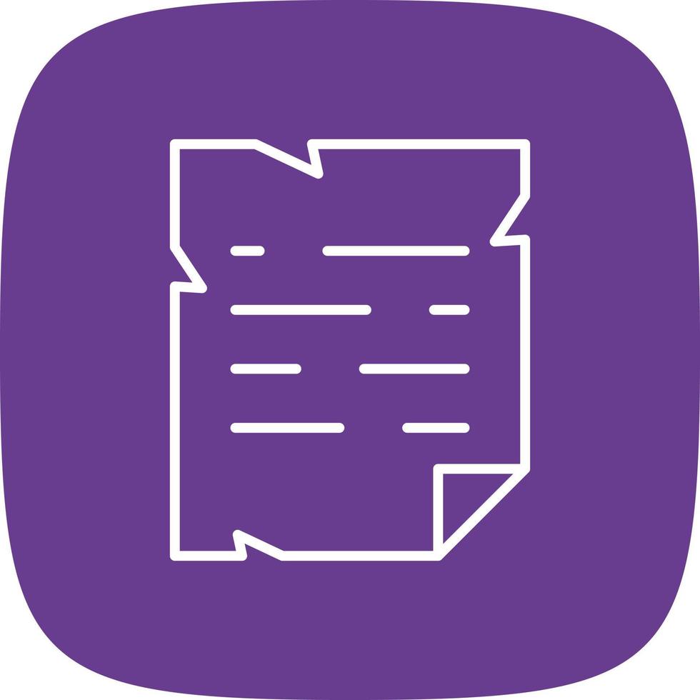 Old Paper Line Round Corner vector