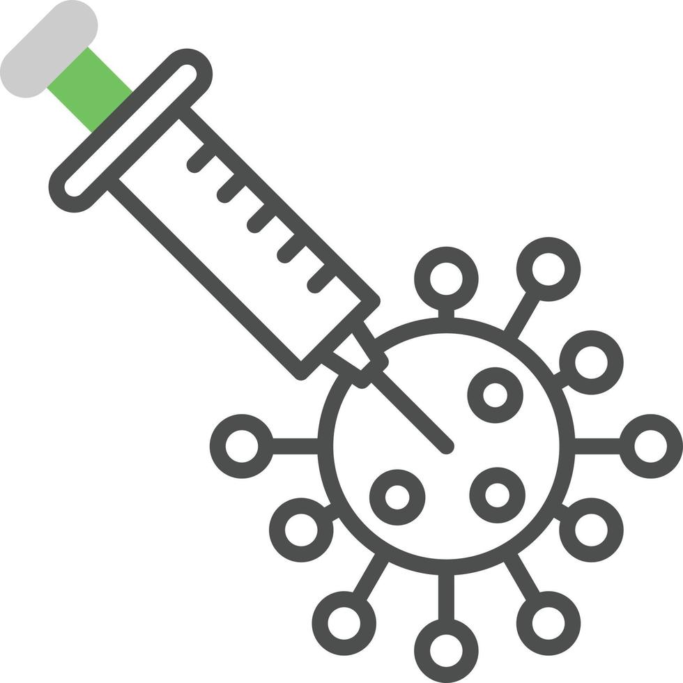 Vaccination Outline Icon vector