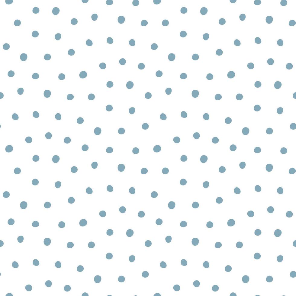 Vector seamless polka-dot pattern on white background.