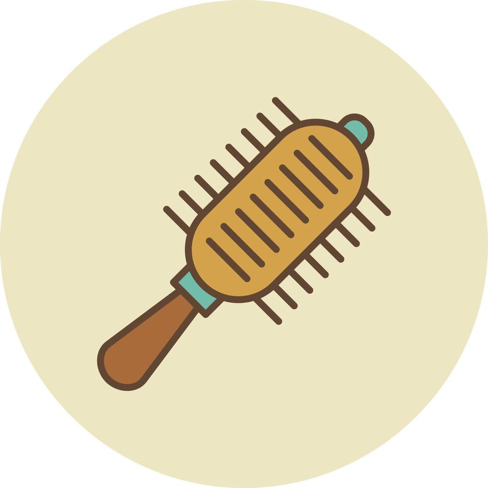 Hair Brush Filled Retro vector