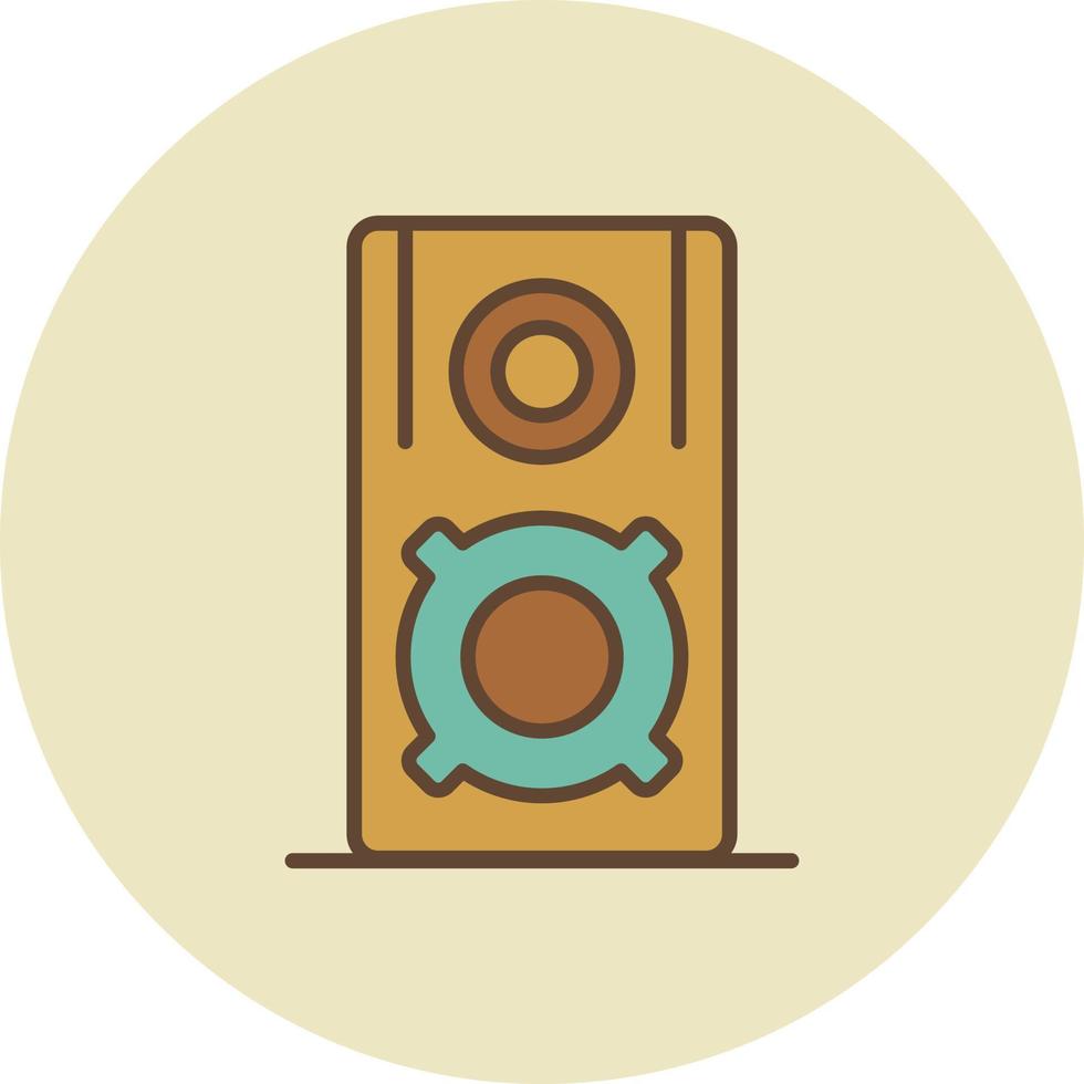 altavoz lleno retro vector