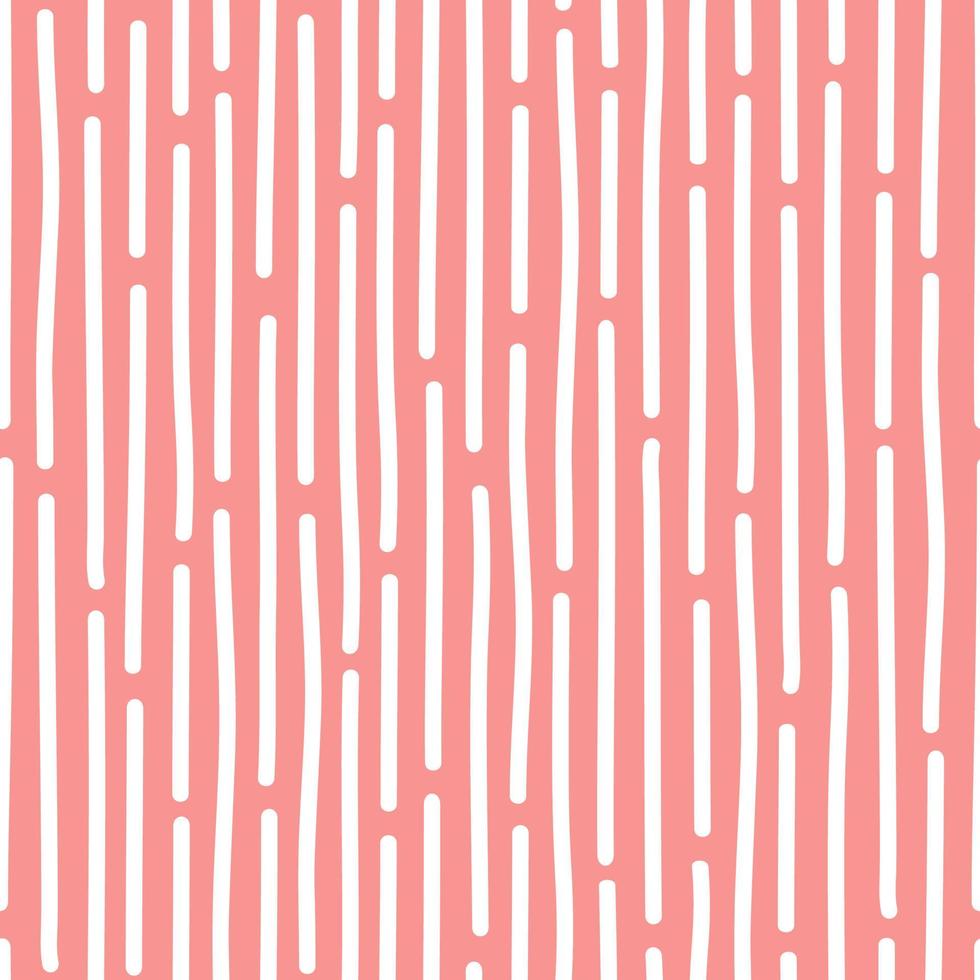Vector seamless striped pattern in abstract style on a red background.