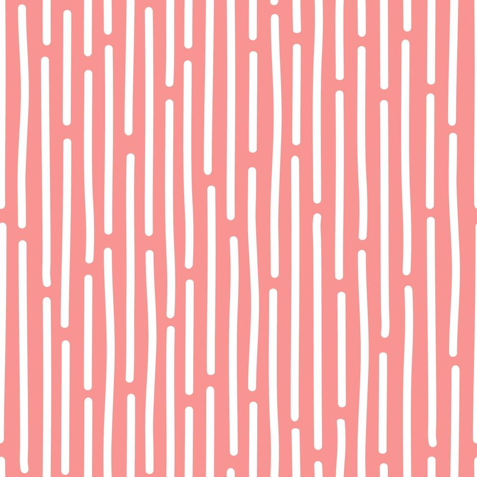 Vector seamless striped pattern in abstract style on a red background.