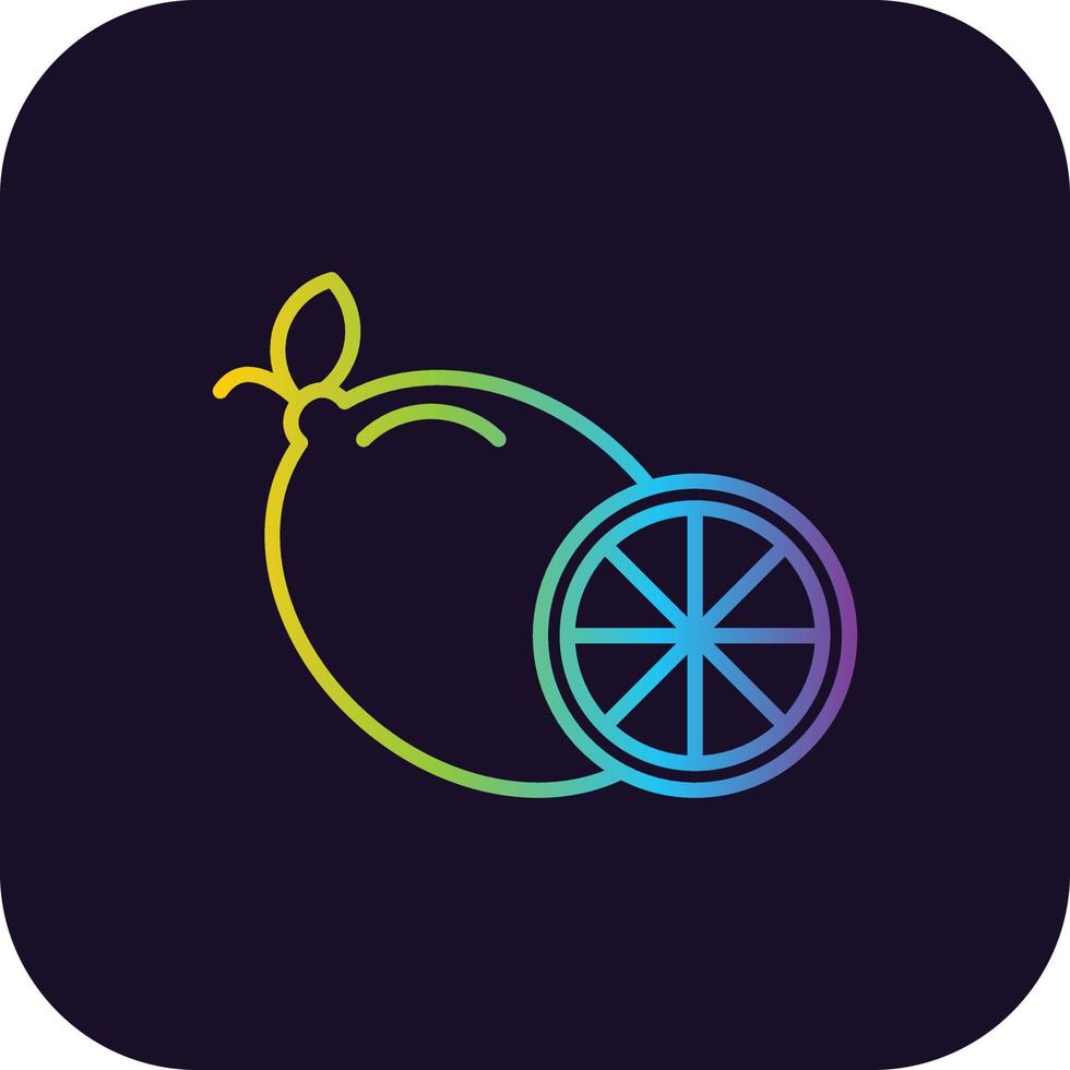 Lemon Gradient Icon vector