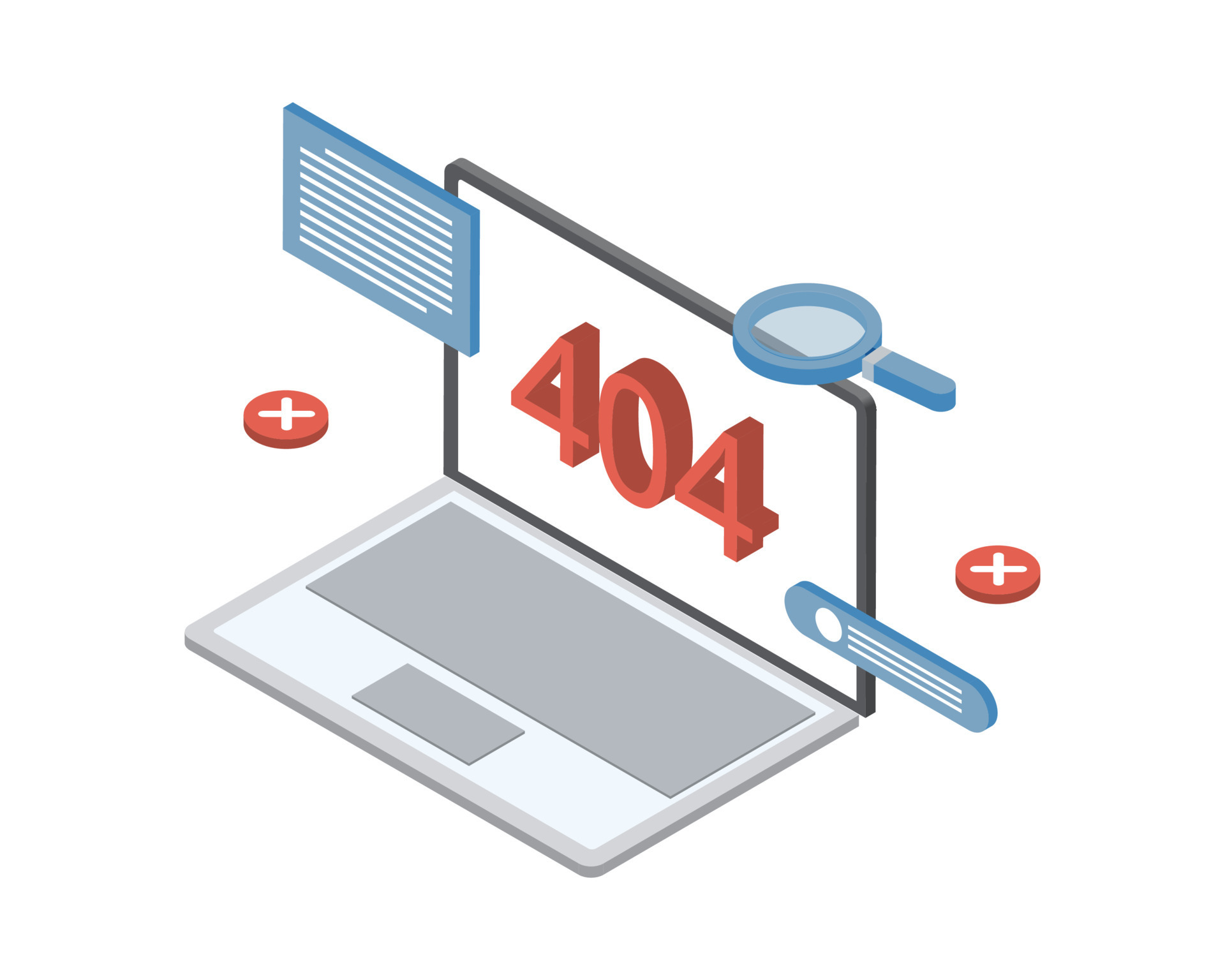 404 Error Or Page Not Found Is An Http Status Code That Means That The Page You Were Trying To Reach On A Website Couldn T Be Found On Their Server Vector