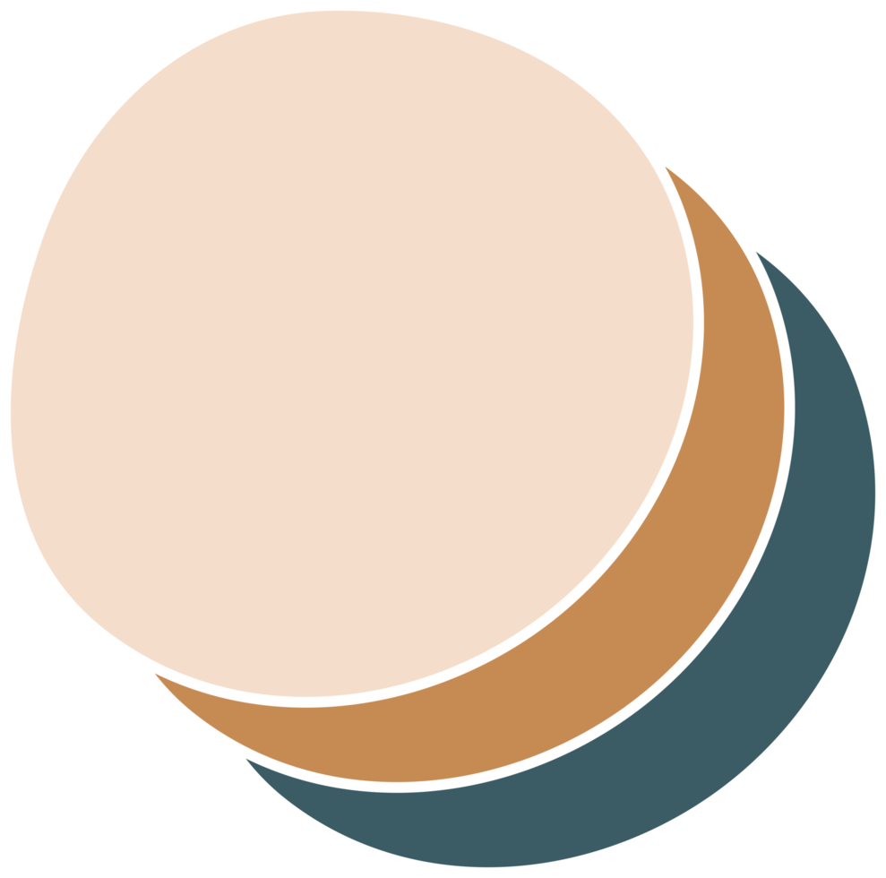 Organic abstract shape delicate colorful png