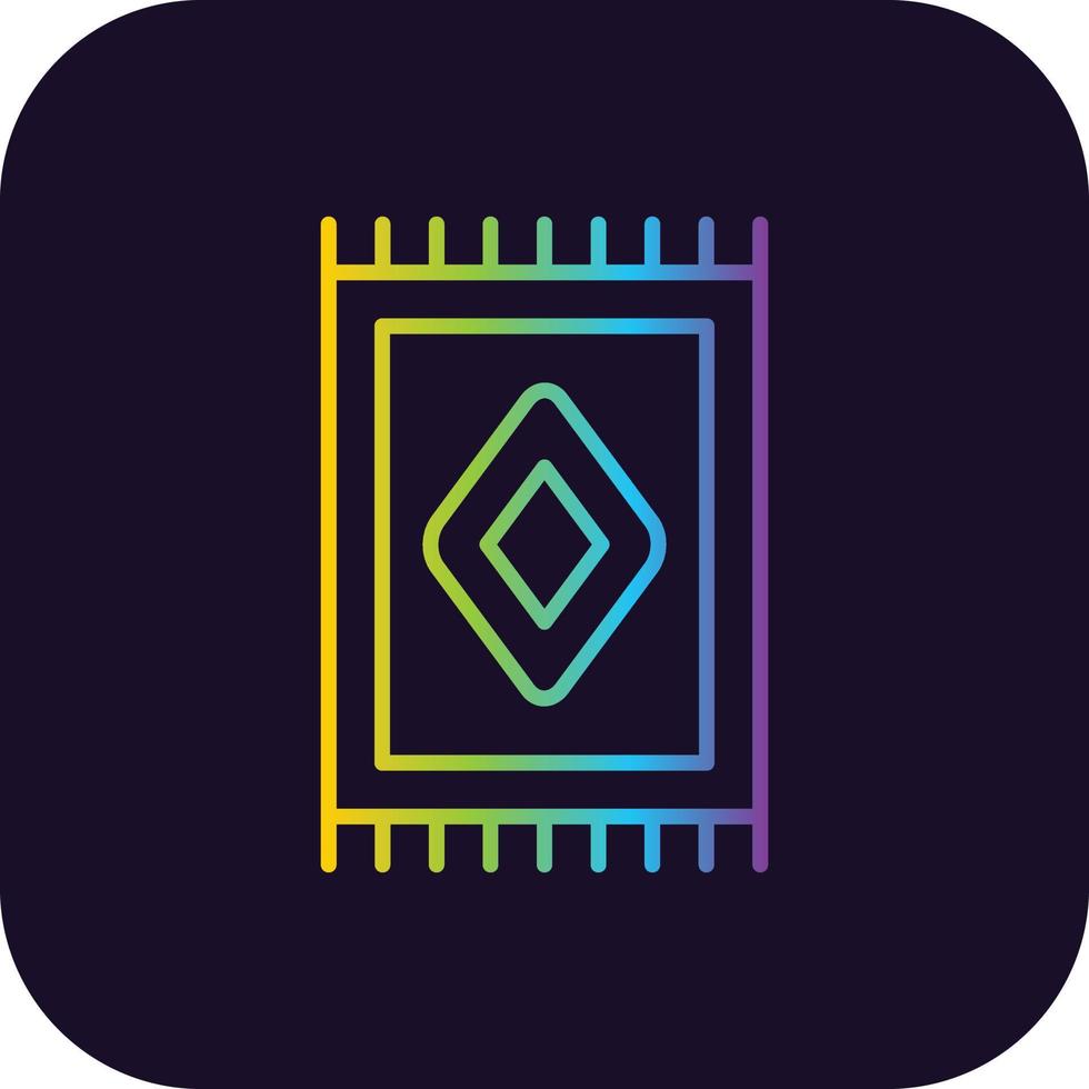 Carpet Gradient Icon vector