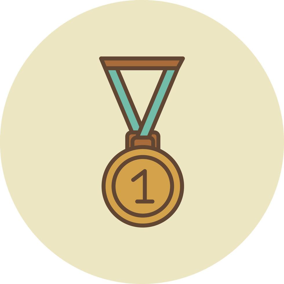 Medal Filled Retro vector