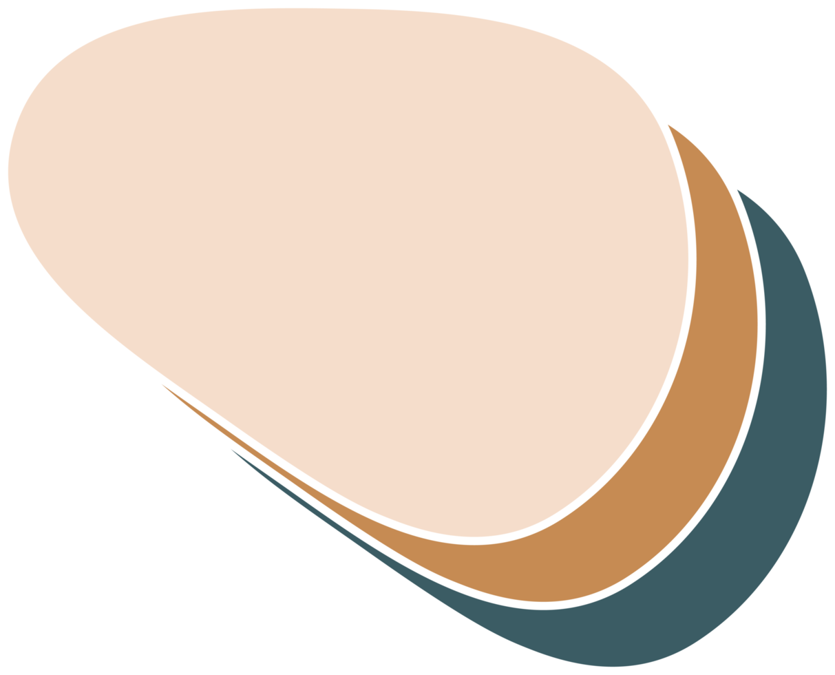 Organic abstract shape delicate colorful png
