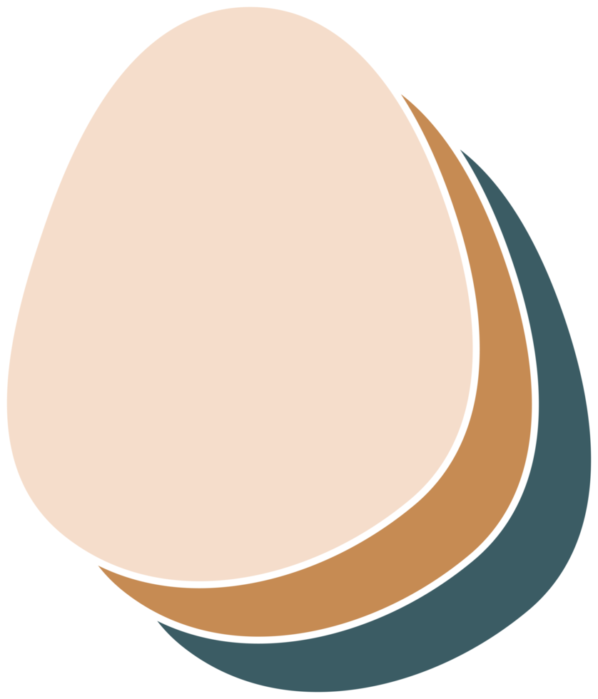 Organic abstract shape delicate colorful png