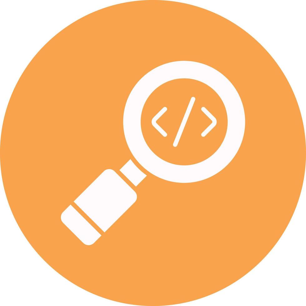 Code Glyph Circle Multicolor vector