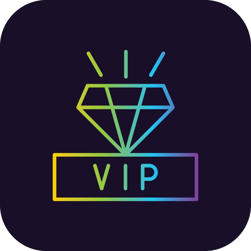Diamond Gradient Icon vector