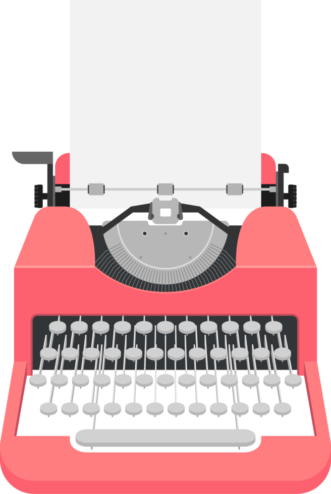 Vintage typewriter clip art png