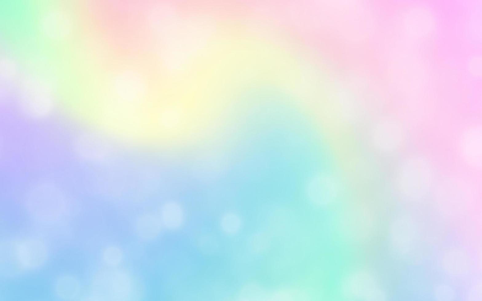 Fondo de arco iris pastel bokeh, ilustración vectorial, eps10 vector