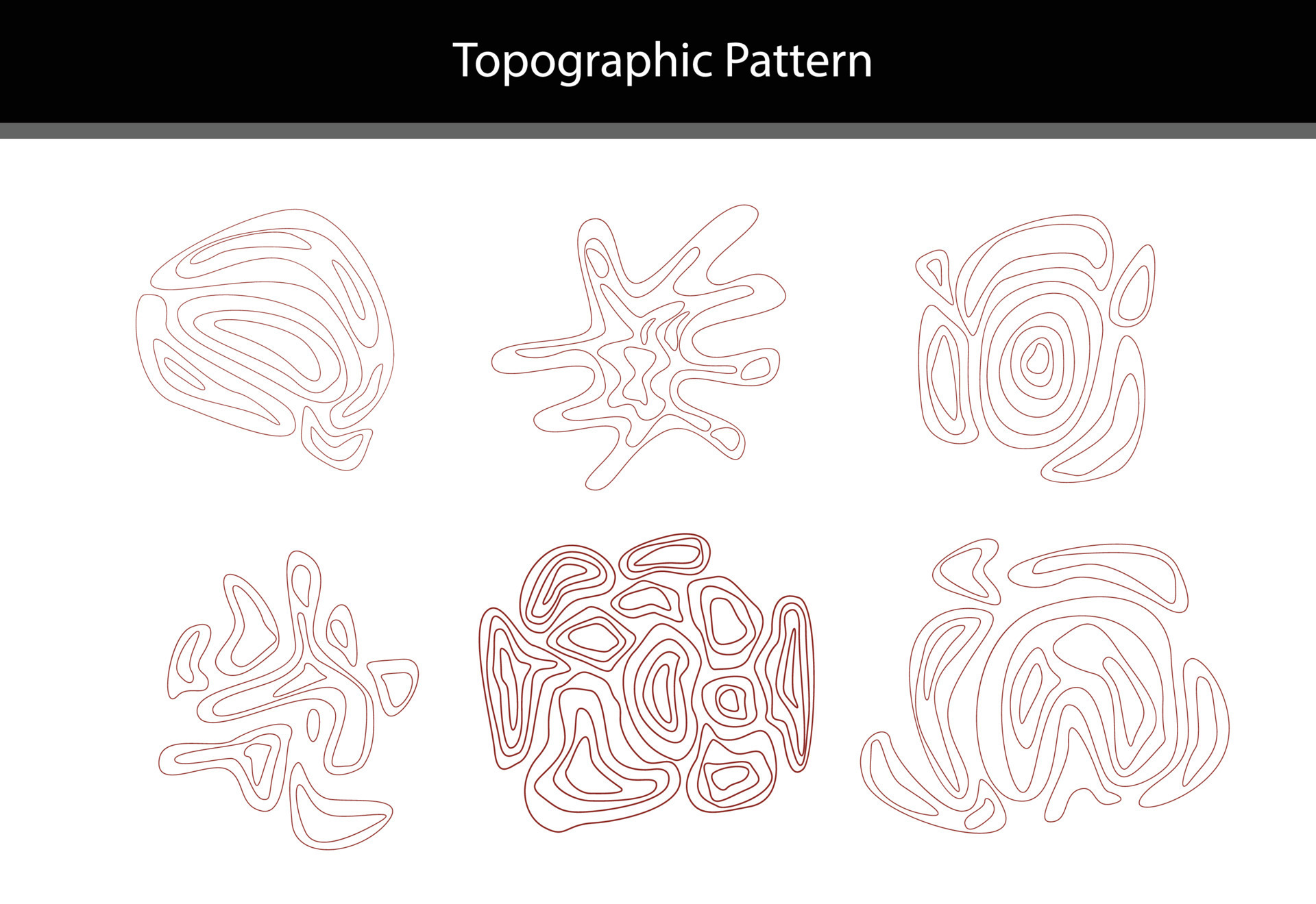 Topography pattern and geography map , Abstract Line, Vector