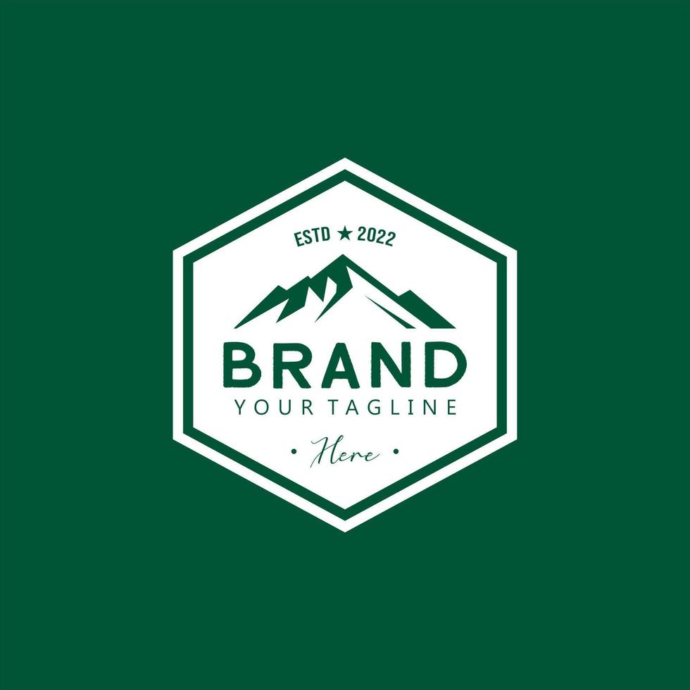 simple mountain logo, vector illustration template, suitable for all colors