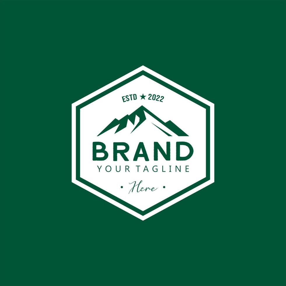 simple mountain logo, vector illustration template, suitable for all colors