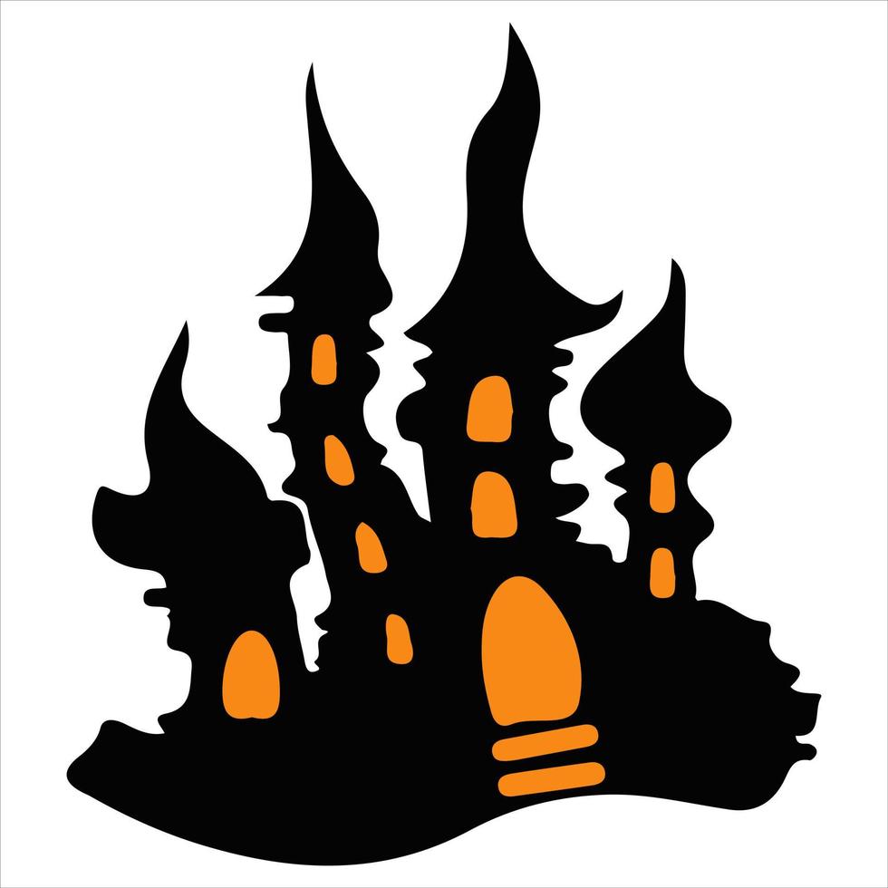 Halloween theme icon. Flat graphic design. Symbol on white background. Vector illustration.