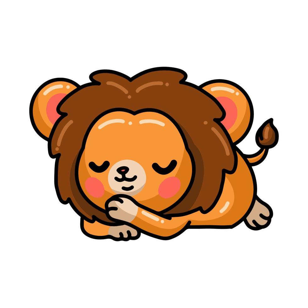 Cute baby lion cartoon sleeping 9876768 Vector Art at Vecteezy Cute baby lion cartoon sleeping 9876768 Vector Art at Vecteezy