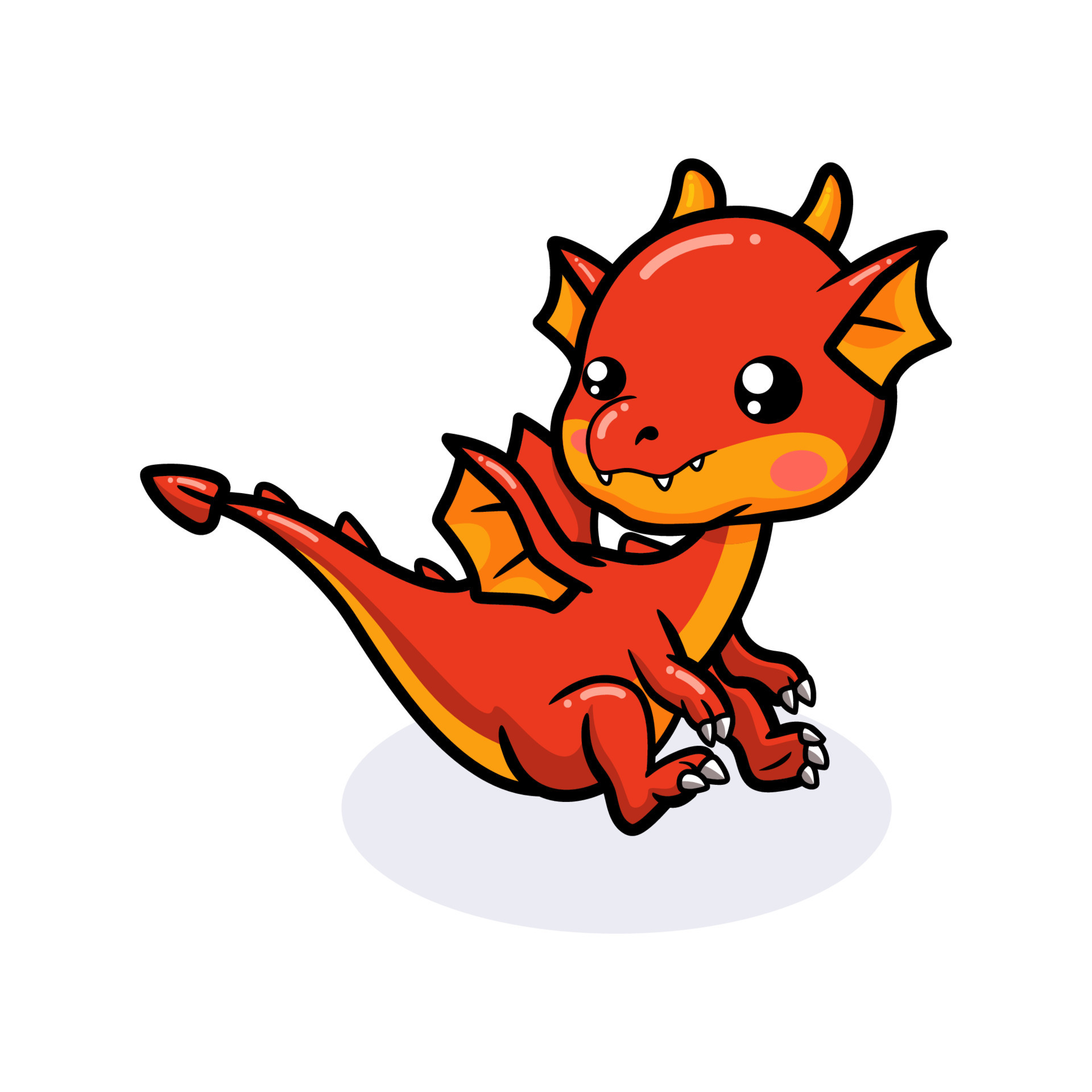 Cute red little dragon cartoon sitting 9876917 Vector Art at Vecteezy Cute red little dragon cartoon sitting 9876917 Vector Art at Vecteezy