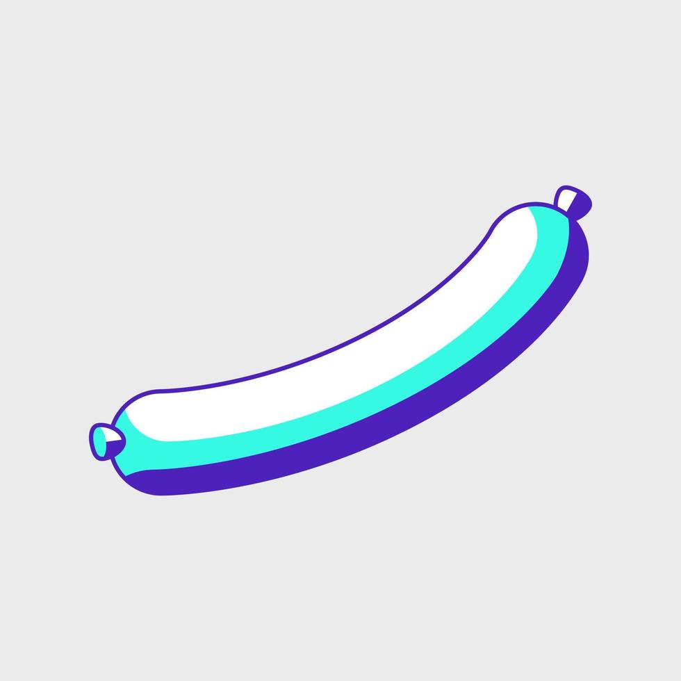 Sausage isometric vector icon illustration