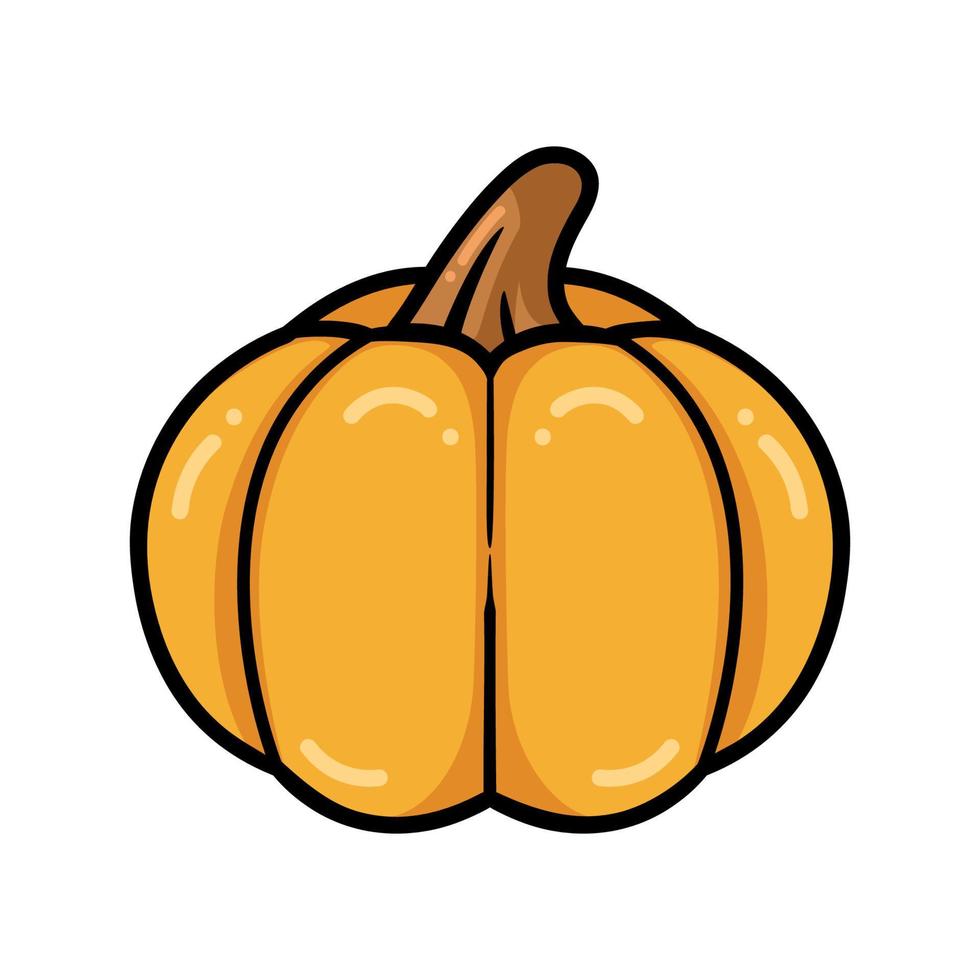 calabaza de halloween sobre fondo blanco vector