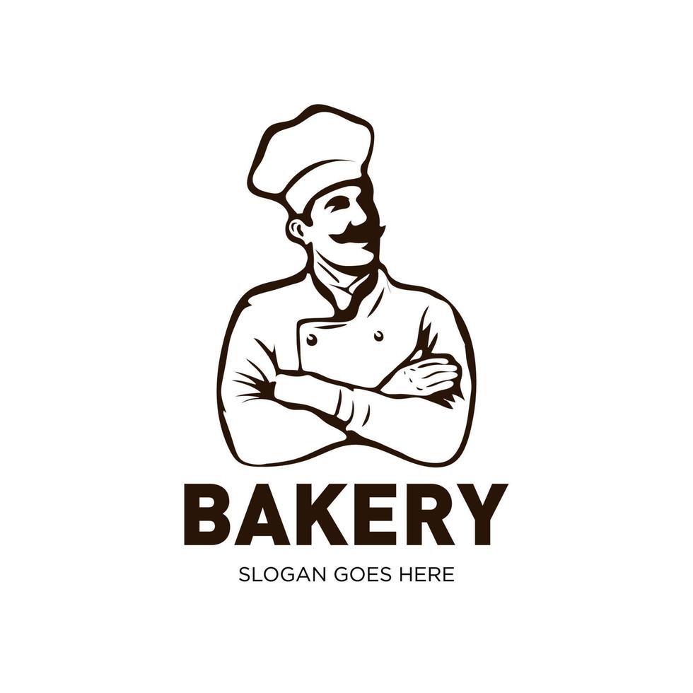 Simple hand drawn bakery logo cliparts 9877801 Vector Art at Vecteezy